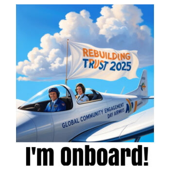 Global Community Engagement Day 2025 - I'm onboard! - Standard Mens t-shirt 2 Design