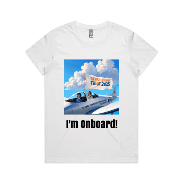 Global Community Engagement Day 2025 - I'm Onboard? - Standard Womans t-shirt Thumbnail
